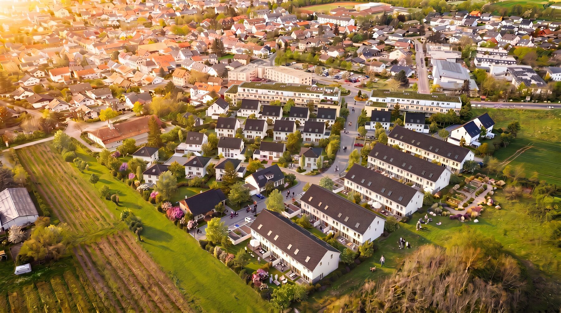 Visualisierung des Neubaugebiets Wißberg in Sprendlingen